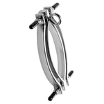 Pussy Tugger Adjustable Pussy Clamp With Leash - Silver-Bondage & Fetish Toys-OUR LAVENDER