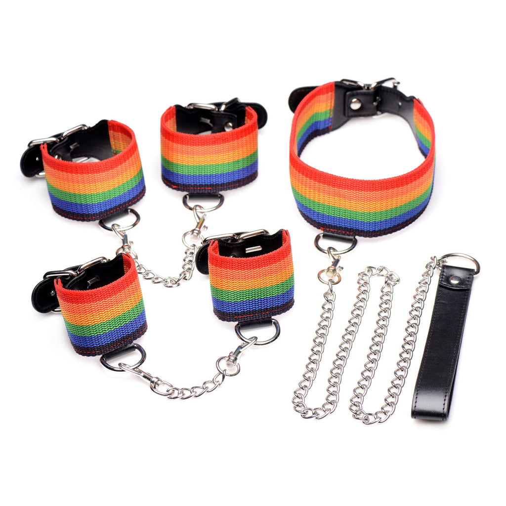 Kinky Pride Rainbow Bondage Set MS-AG538