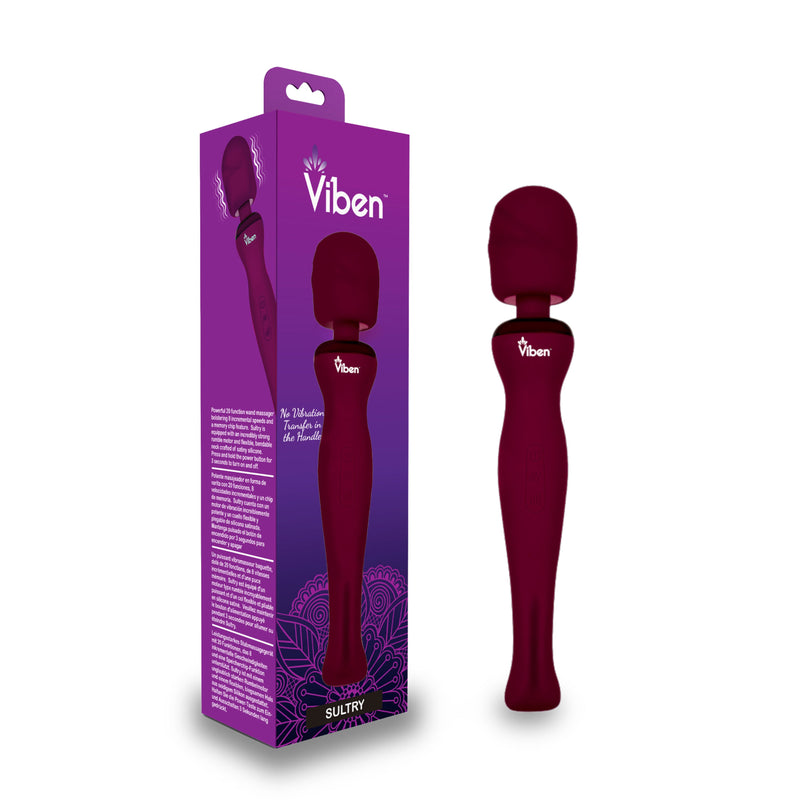 Sultry - Ruby - Intense Handheld Wand Massager-Massagers-OUR LAVENDER