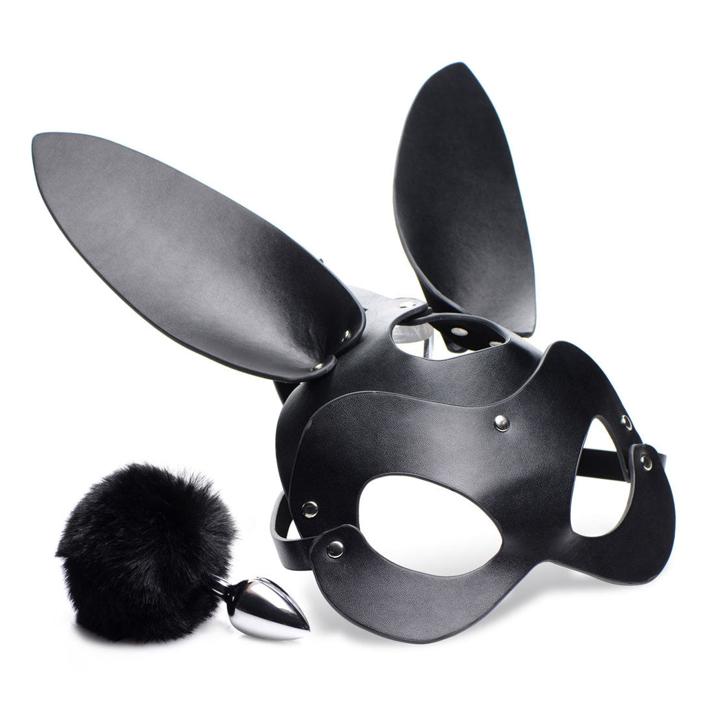 Bunny Tail Anal Plug and Mask Set TZ-AG201