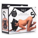 Black Cat Tail Anal Plug and Mask Set-Bondage & Fetish Toys-OUR LAVENDER