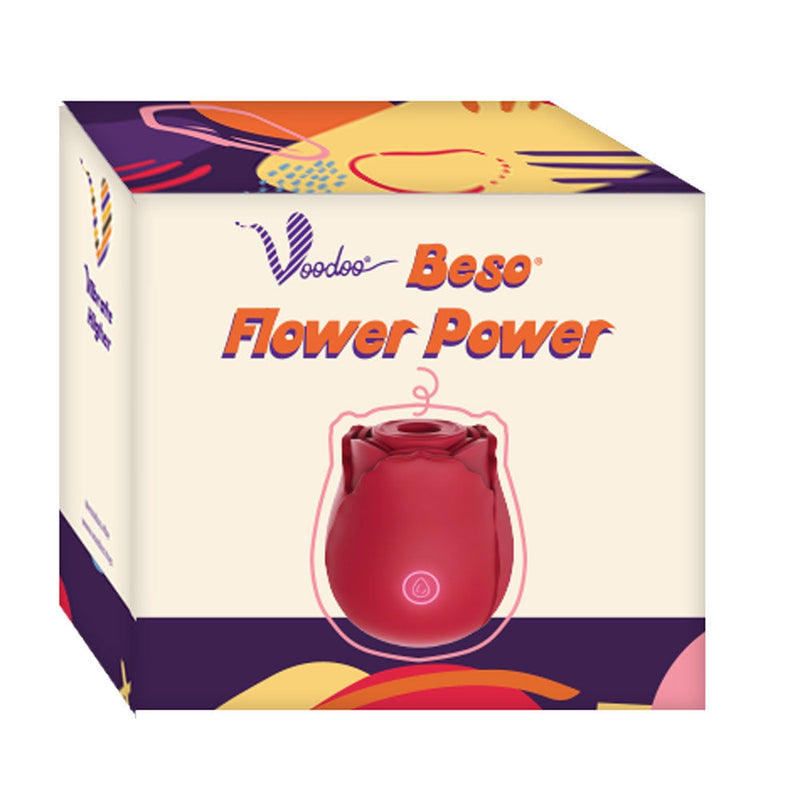 Voodoo Beso Flower Power - Red-Clit Stimulators-OUR LAVENDER