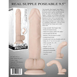 Real Supple Poseable 9.5 Inch-Dildos & Dongs-OUR LAVENDER