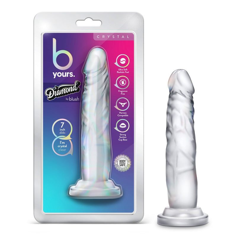 B Yours Diamond - Crystal - Clear-Dildos & Dongs-OUR LAVENDER