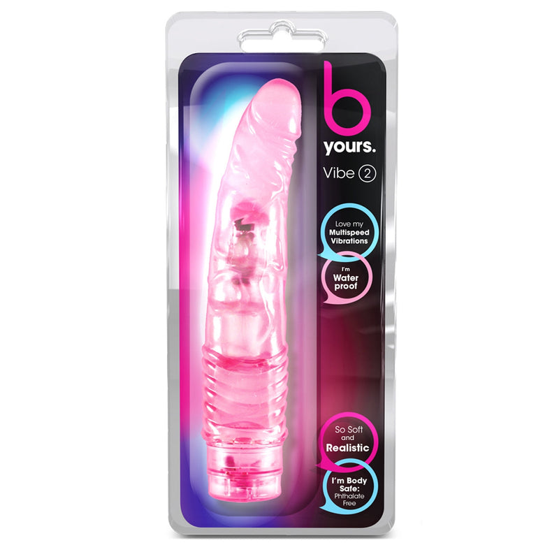 B Yours Cock Vibe #2 - Pink-Vibrators-OUR LAVENDER