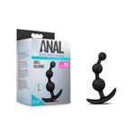 Anal Adventures - Platinum - Small Anal Beads - Black-Anal Toys & Stimulators-OUR LAVENDER