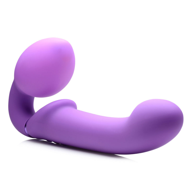 10x Ergo- Fit G-Pulse Inflatable and Vibrating  Strapless Strap- on - Purple SU-AG495-PUR