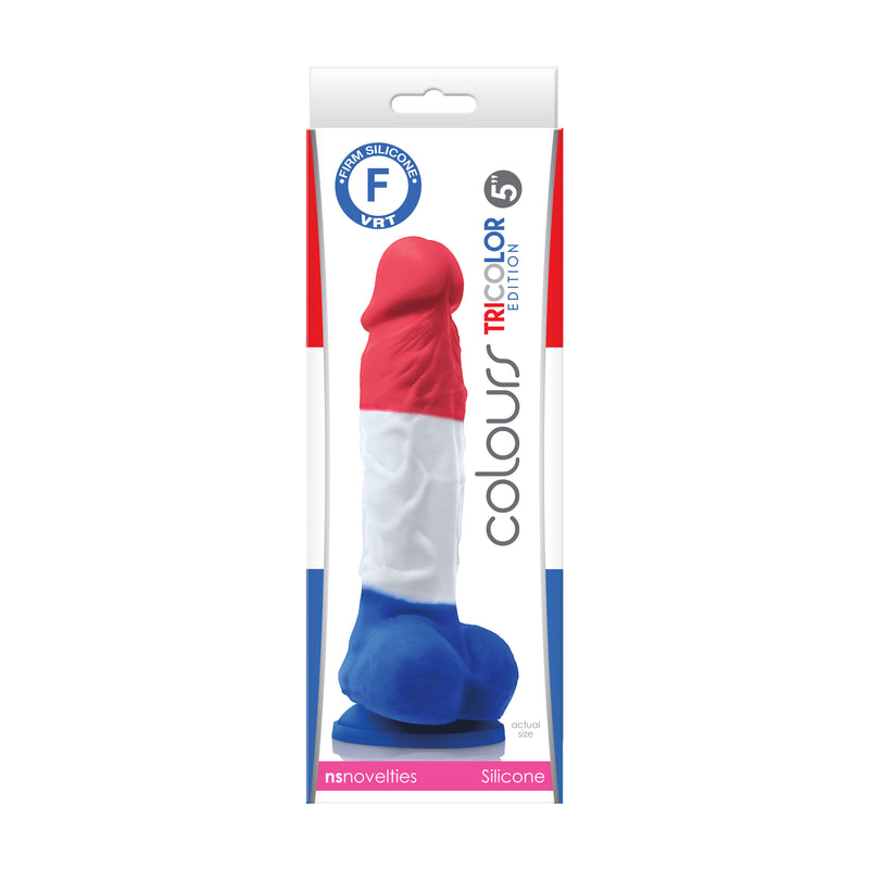 Colours Pleasures - 5 Inch Dildo - Tricolor-Dildos & Dongs-OUR LAVENDER