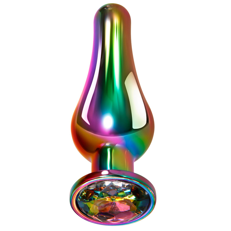 Rainbow Metal Plug - Large-Anal Toys & Stimulators-OUR LAVENDER