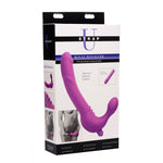 Royal Revolver Vibrating Strapless Strap- on Dildo - Purple-Dildos & Dongs-OUR LAVENDER