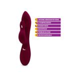 Pzazz - Ruby - Rechargeable Thumping Rabbit-Vibrators-OUR LAVENDER