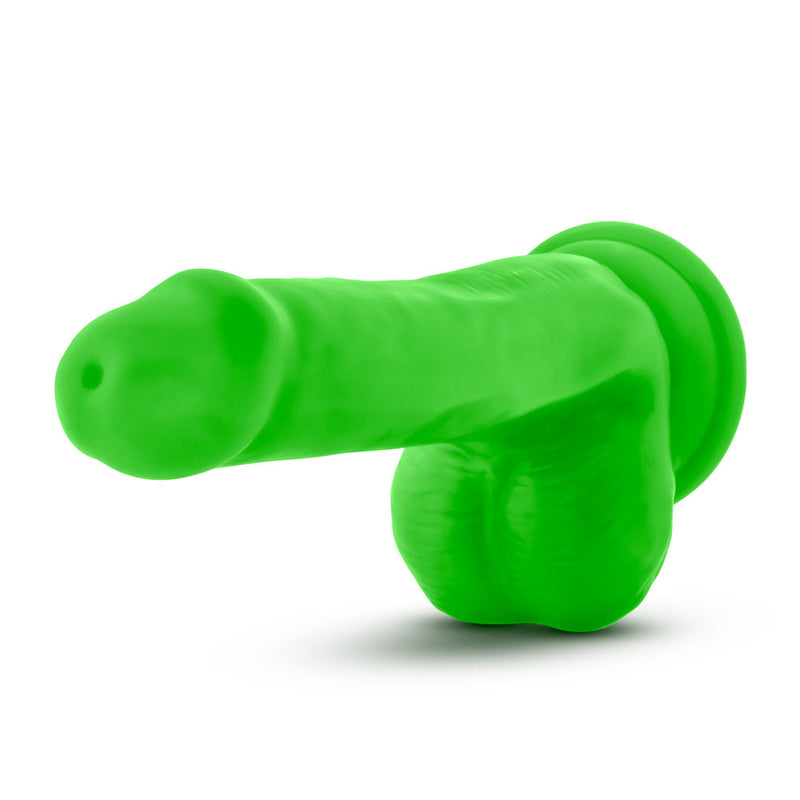 Neo - 6 Inch Dual Density Cock With Balls - Neon Green-OUR LAVENDER