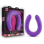 Ruse - 18 Inch Silicone Slim Double Dong - Purple-Dildos & Dongs-OUR LAVENDER