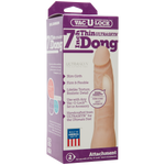 Vac-U-Lock 7-Inch Ultraskyn Thin Dong - Vanilla-Dildos & Dongs-OUR LAVENDER