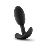 Anal Adventures - Platinum - Silicone Vibra Slim Plug - Small - Black-Anal Toys & Stimulators-OUR LAVENDER