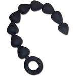 Sex and Mischief Silicone Anal Beads - Black SS100-74