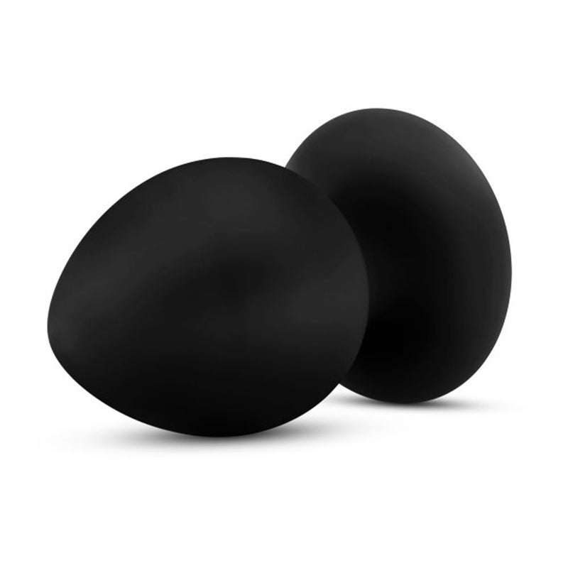 Anal Adventures - Platinum - Silicone Anal Stout Plug - Large - Black-Anal Toys & Stimulators-OUR LAVENDER