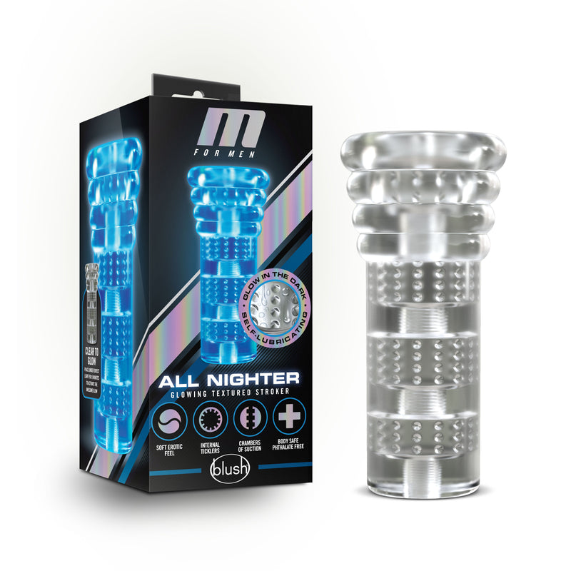 M for Men - Soft and Wet - All Nighter - Clear-Masturbation Aids for Males-OUR LAVENDER