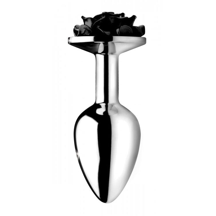 Black Rose Anal Plug - Large-Anal Toys & Stimulators-OUR LAVENDER