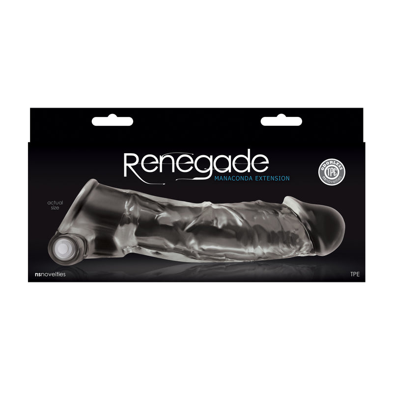 Renegade Manaconda - Clear-Penis Extension & Sleeves-OUR LAVENDER