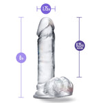 B Yours Diamond - Glimmer - Clear-Dildos & Dongs-OUR LAVENDER