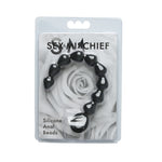 Sex and Mischief Silicone Anal Beads - Black-Anal Toys & Stimulators-OUR LAVENDER
