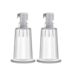 Temptasia  Nipple Pumping Cylinders  Set of 2 (1 Inch Diameter) - Clear BL-09711
