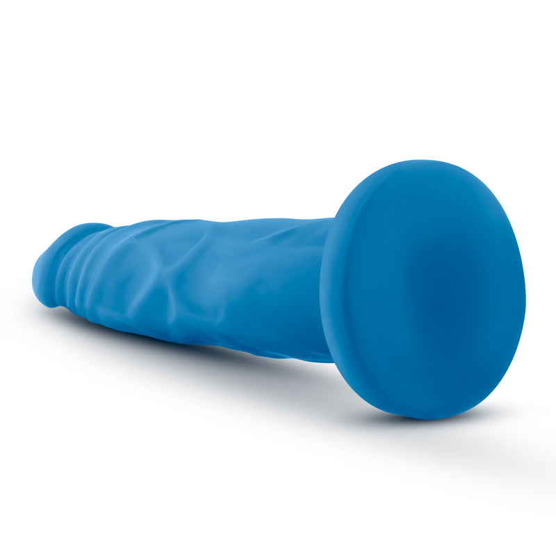 Neo - 7 .5 Inch Dual Density Cock - Neon Blue-Dildos & Dongs-OUR LAVENDER