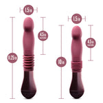 Temptasia - Trixie - Thrusting Dildo - Wine-Vibrators-OUR LAVENDER