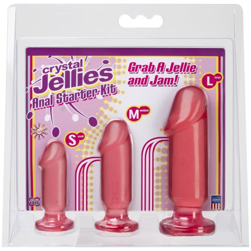 Crystal Jellies Anal Starter Kit - Pink-Anal Toys & Stimulators-OUR LAVENDER