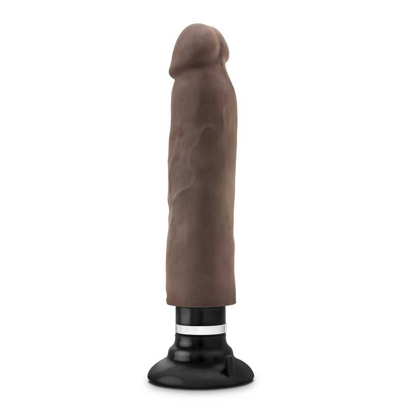 Au Naturel - 11 Inch Sensa Feel Magnum Vibrating Dong - Chocolate-Vibrators-OUR LAVENDER