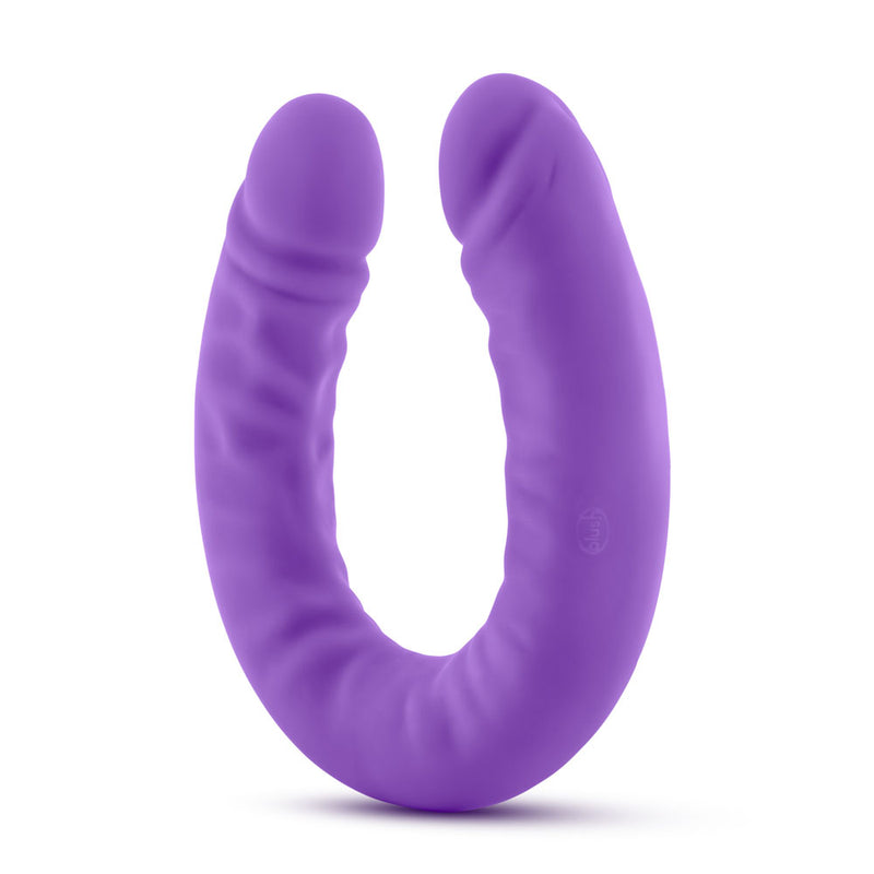Ruse - 18 Inch Silicone Slim Double Dong - Purple-Dildos & Dongs-OUR LAVENDER