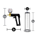 Performance - Vx7 Vacuum Penis Pump With Brass Trigger & Pressure Gauge - Clear-Pumps & Enlargers-OUR LAVENDER