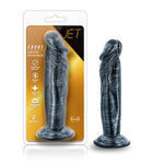 Jet - Ebony - 6 Inch Dildo - Carbon Metallic Black-Dildos & Dongs-OUR LAVENDER