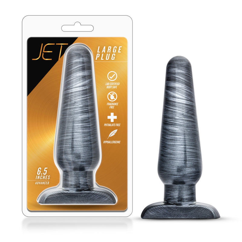 Jet Large Plug - Carbon Metallic Black-Anal Toys & Stimulators-OUR LAVENDER