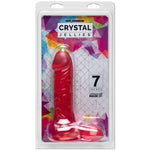 Crystal Jellies 7 Inch Ballsy Supercock - Pink-Dildos & Dongs-OUR LAVENDER