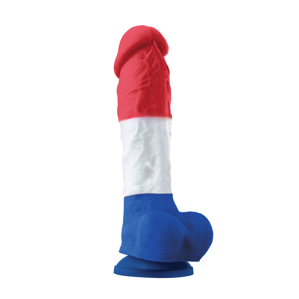 Colours Pleasures - 8 Inch Dildo - Tricolor NSN-0408-12