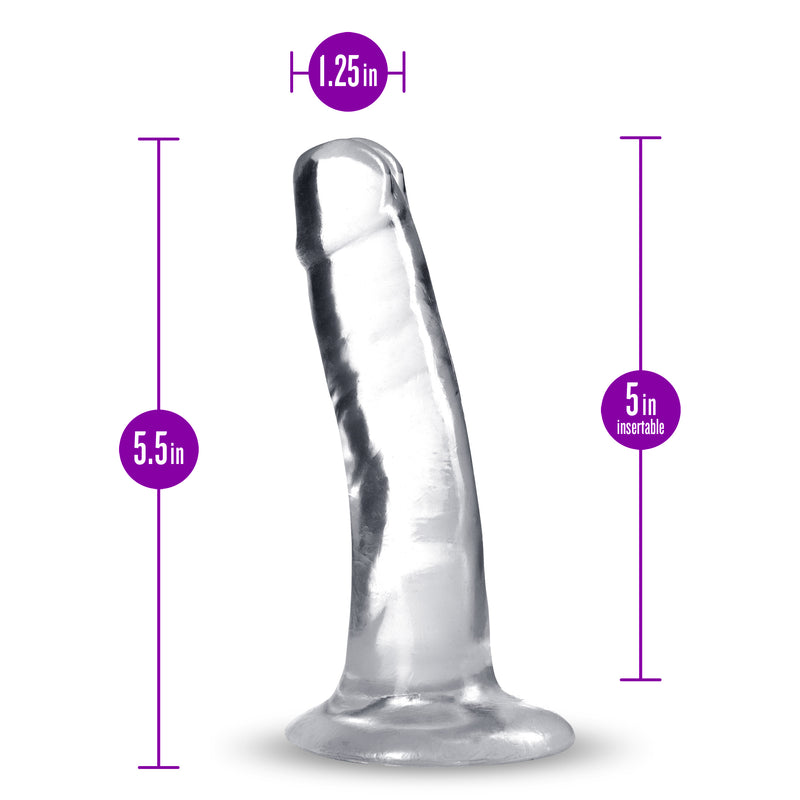 B Yours Plus - Hard N Happy - Clear-Dildos & Dongs-OUR LAVENDER