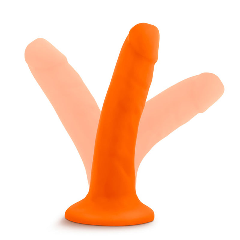 Neo - 5.5 Inch Dual Density Cock - Neon Orange-Dildos & Dongs-OUR LAVENDER