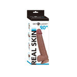 Get Lucky 9 Inch Real Skin Dong - Light Brown-Dildos & Dongs-OUR LAVENDER