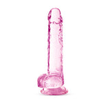 Naturally Yours - 7 Inch Crystalline Dildo - Rose BL-51600