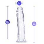 B Yours Plus - Thrill n' Drill - Clear-Dildos & Dongs-OUR LAVENDER