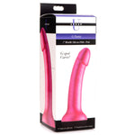 G-Tastic 7 Inch Metallic Silicone Dildo - Pink-Dildos & Dongs-OUR LAVENDER