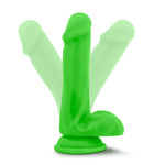 Neo - 6 Inch Dual Density Cock With Balls - Neon Green-OUR LAVENDER