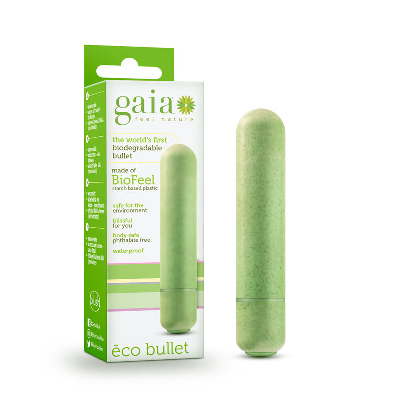 Gaia - Eco Bullet - Green-Vibrators-OUR LAVENDER