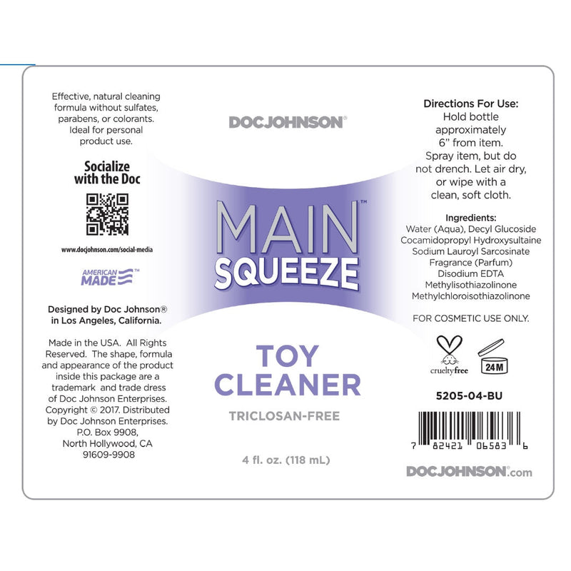 Main Squeeze - Toy Cleaner - 4 Fl. Oz..-Toy Cleaners-OUR LAVENDER