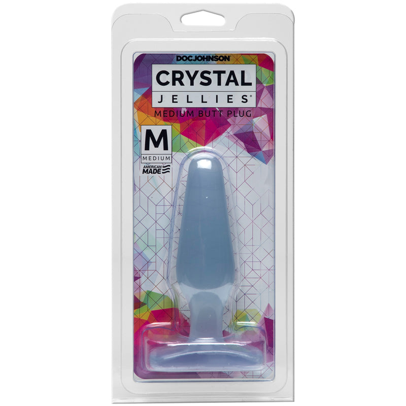 Crystal Jellies Butt Plug - Medium - Clear-Anal Toys & Stimulators-OUR LAVENDER