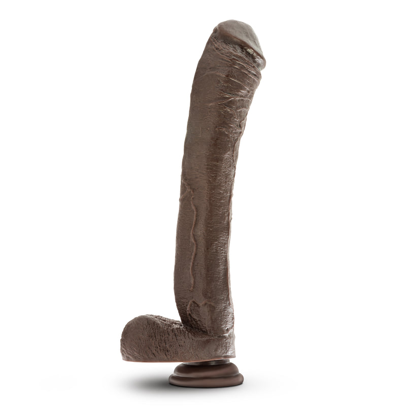 Dr. Skin Mr. Ed 13 Inch Dildo With Suction Cup - Chocolate-Dildos & Dongs-OUR LAVENDER