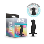 Anal Adventures- Platinum- Silicone Vibrating Prostate Massager 02-Black-Anal Toys & Stimulators-OUR LAVENDER