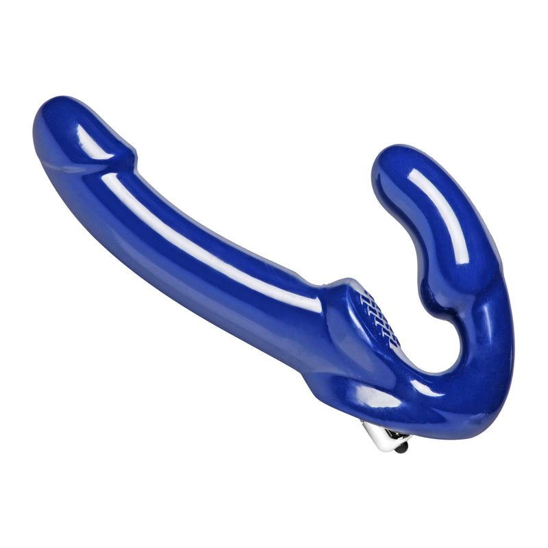 Revolver II Vibrating Strapless Strap on Dildo -  Blue SU-AE170